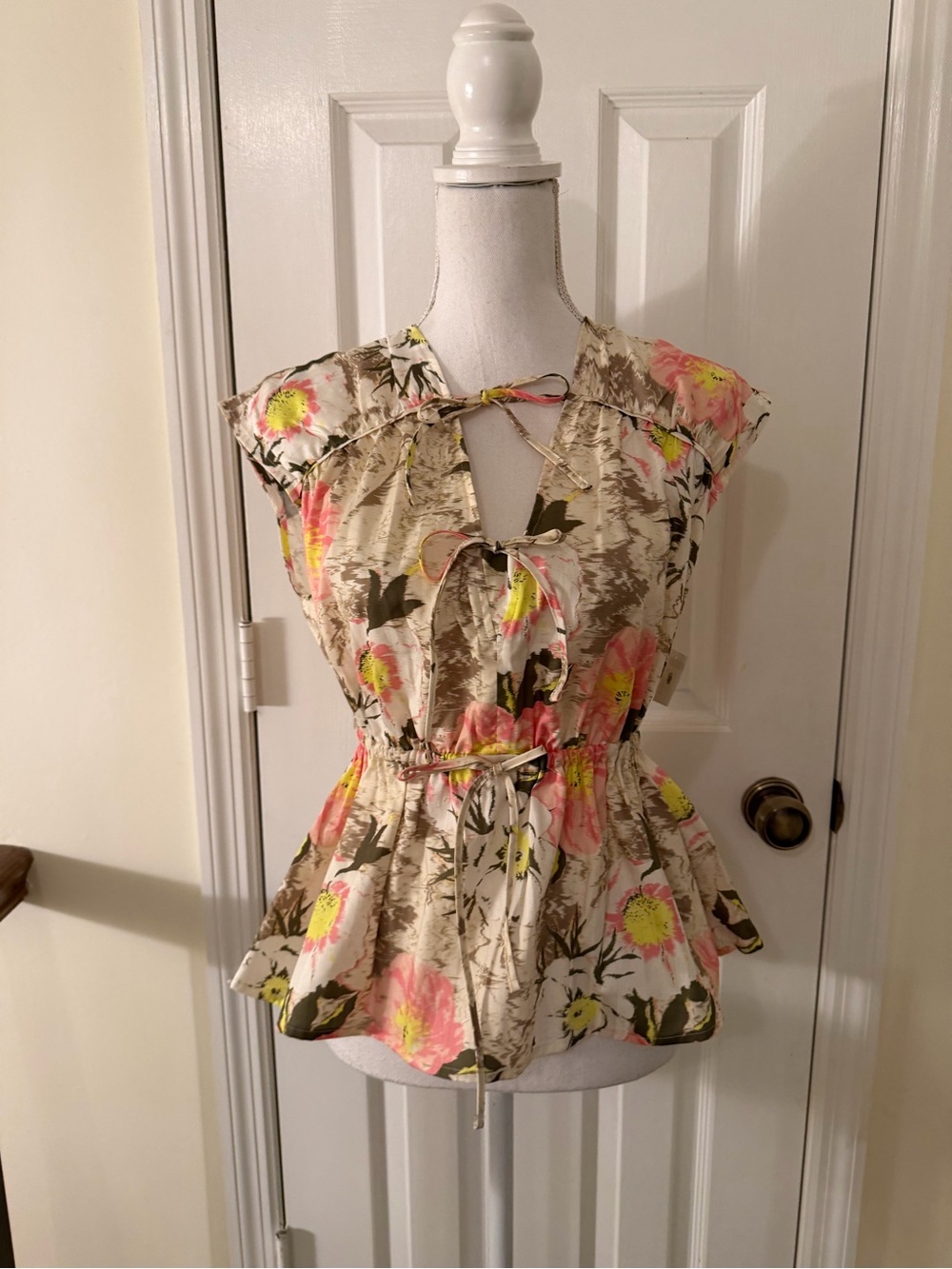 Derek Lam 10 Crosby Caroline Double Tie Top NWT! - Picture 2 of 12